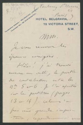 Brief an Augener Ltd. <London> : 08.05.1902