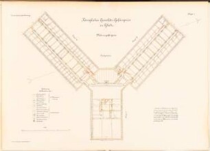 Gericht und Gefängnis, Glatz: Männergefängnis: Grundriss DG 1:100