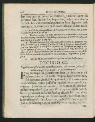 Decisio CI. - CL.