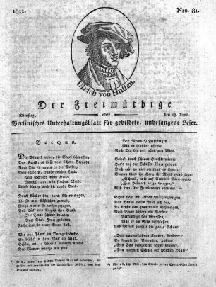 Nro. 81, Dienstag, den 23. April 1811