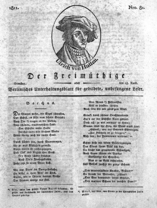 Nro. 81, Dienstag, den 23. April 1811