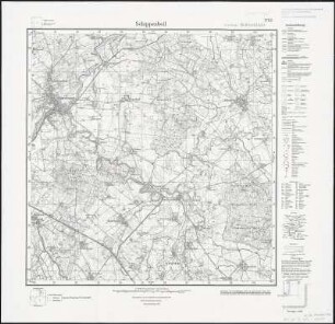Meßtischblatt 1792 : Schippenbeil, 1937 : Schippenbeil. - Hrsg. 1918, einz. Nachtr. 1928. - 1:25000. - [Berlin]: Reichsamt für Landesaufnahme, 1937. - 1 Kt.
