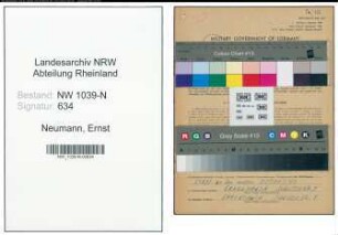 Entnazifizierung Ernst Neumann , geb. 13.05.1901 (Arbeiter)