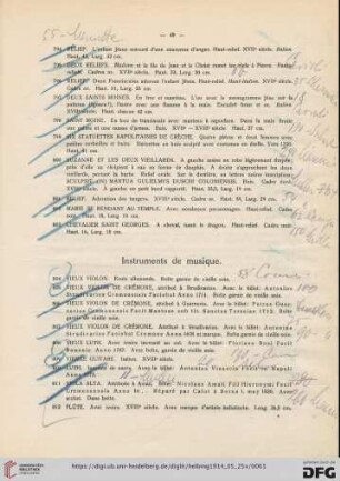 Instruments de musique (Nr. 804-814)