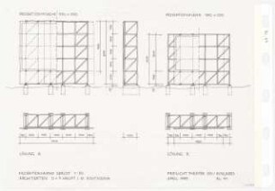 Theater, Ios: Projektionswand Gerüst 1:50