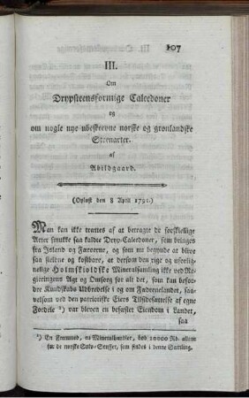 III. Om Drypsteensformige Calcedoner og om nogle nye ubeskrevne norske og gronlandske Steenarter.