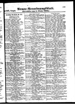 1188.Ausgabe. Dienstag, 3. Oktober 1916