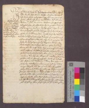 Ulrich von Schwarzenberg verpfändet die bisher dem Heinz von Waldstein verliehenen Güter zu Siegelau und im Kolenbach an Henni Sürspach zu Waldkirch.