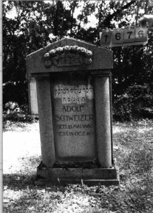 Grabstein 1676 [Hahn S. 195 Grab-Nr. 2515]