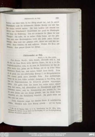 Schleiermacher an Gaß. Berlin, d. 30. Mail (1822).