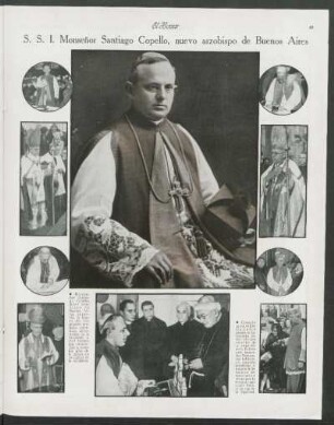 S. S. I. Monseñor Santiago Copello, nuevo arzobispo de Buenos Aires