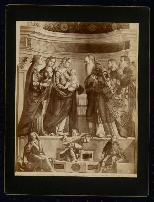 Gallerie dell’Accademia (Accademia), Venedig Gemälde: Ansicht, Gemälde »Darbringung Jesu im Tempel« von Carpaccio