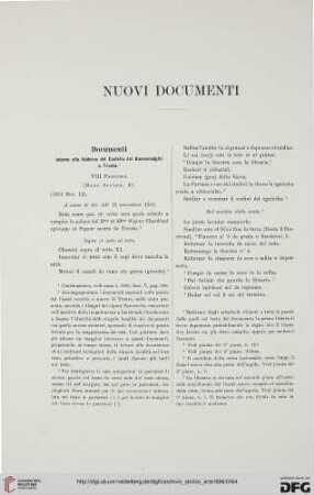 Nuovi documenti
