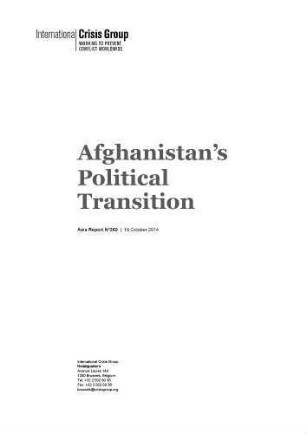Afghanistan’s Political Transition