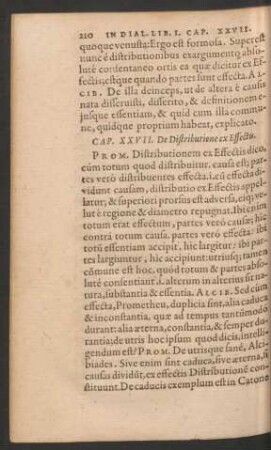 Cap. XXVII. De Distributione ex Effectis.