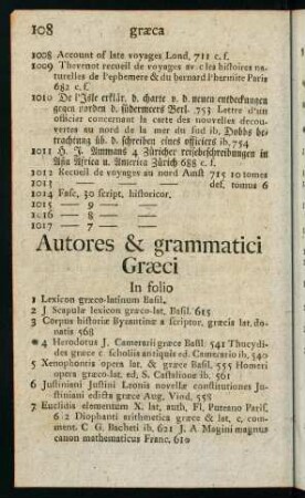 108-122, Autores & Grammatici Graeci