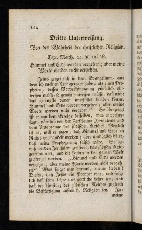 124-150, Dritte Unterweisung.