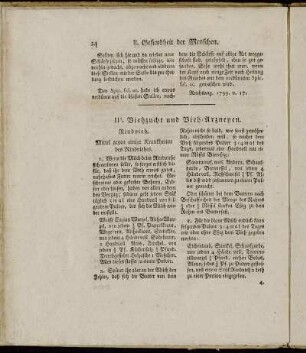 III. Viehzucht und Vieh-Arzneyen