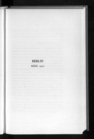 Berlin März 1910