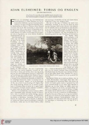 4: Adam Elsheimer: Tobias og Englen : (Kunstmuseet)