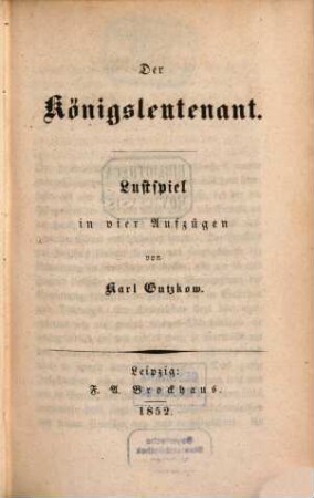Karl Gutzkow's Dramatische Werke, 7,2