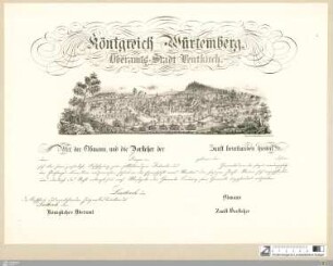 Königreich Würtemberg, Oberamts-Stadt Leutkirch