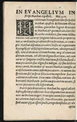 In Evangelium In feriis Matthaei Apostoli. Mat. 9. ca.