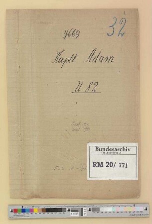 Fall Korvettenkapitän a. D. Hans Adam: Bd. 2