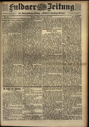 Ausgabe vom Freitag, den 20. Juli 1900.