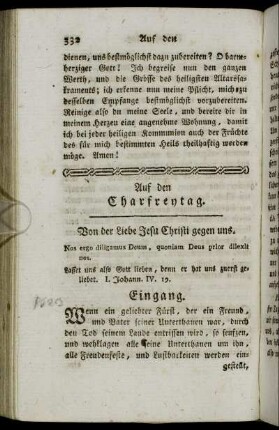 Auf den Charfreytag.