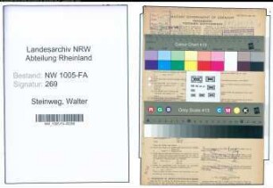Entnazifizierung Walter Steinweg , geb. 12.10.1899 (Gastwirt)