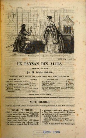 Le paysan des Alpes : drame en cinq acts