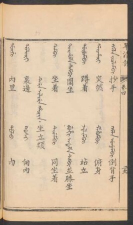 Tere ilire hacin = 坐立類