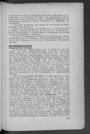 Hochschulwesen