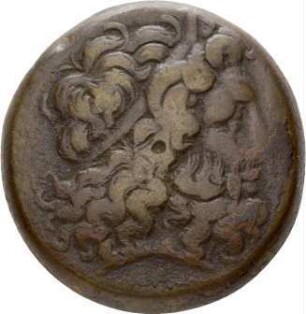 Bronzeprägung Ptolemaios' IV. aus Alexandreia