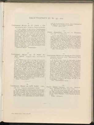Erläuterungen zu Nr. 97 - 102: