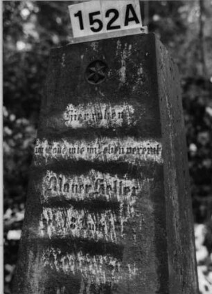 Grabstein 152 (Index: 100090963) Maße HxBxT: 190x66x66 cm: Grabstein 152A