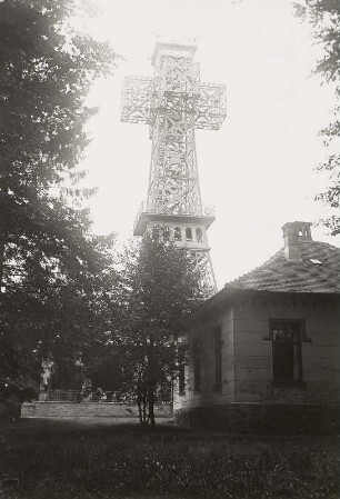 Stolberg, Großer Auersberg, Aussichtsturm Josephskreuz, errichtet 1896