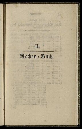 II. Rechen-Buch.