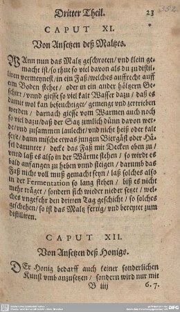 CAPUT XI. Von Ansetzen deß Maltzes.