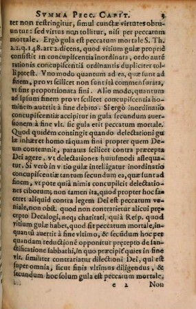 Svmma Peccatorvm Capitalivm : Secundum Communem Opinionem Doctorum, 2