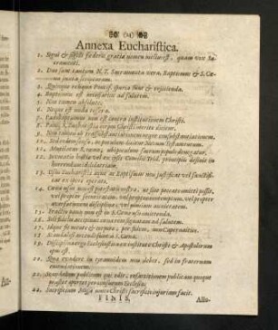 23-23, Annexa Eucharistica.