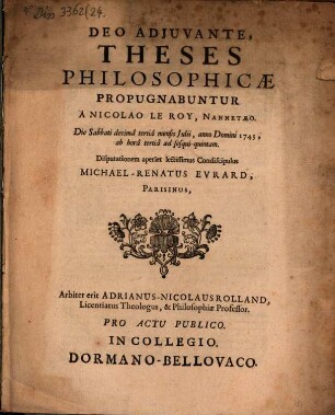 Theses philosophicae