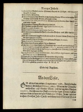 [Nachwort] An den Leser.