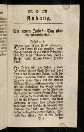 535-542, Am neuen Jahrs-Tag ueber die Abendlection