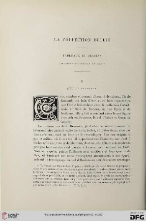 3. Pér. 29.1903: Tableaux et dessins, 2 : la collection Dutuit