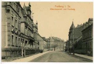 Freiberg. Olbernhauer Straße und Forstweg