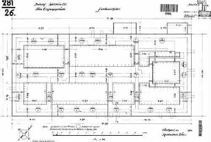 Adelsheim Ost: Empfangsgebäude Fundamentplan