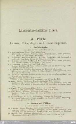 Landwirthschaftliche Thiere