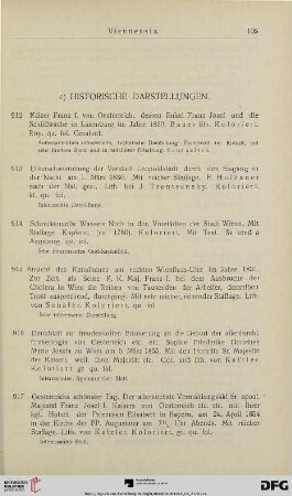 c) Historische Darstellungen (Nr. 912-922)